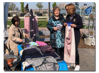 Scarves at the Walk for Water in Windsor